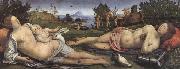Sandro Botticelli Piero di Cosimo,Venus and Mars oil painting artist